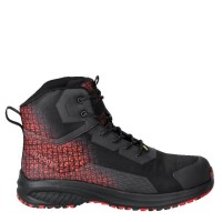 Mascot Footwear Accelerate F1503 Safety Boots Black / Traffic Red